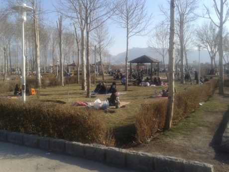 Picknick im Park, die große Freude der Iraner