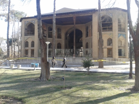 Isfahan - historischer Palast in Renovierung